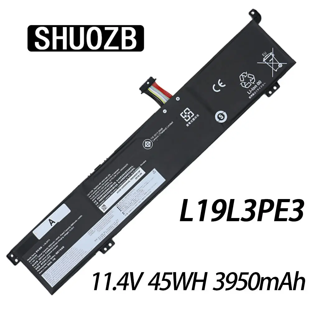 

SHUOZB L19L3PF3 Laptop Battery For Lenovo Ideapad Creator 5-15IMH05 Gaming 3-15ARH05 Series 5B10W89836 L19M3PF7 L19D3PF4 82D4