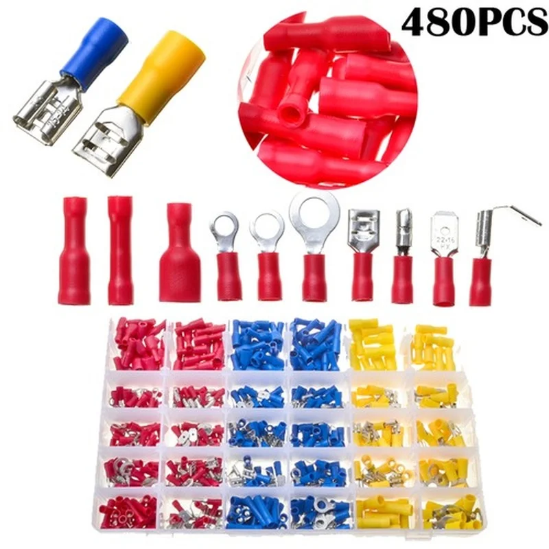 100 Cosses De Câble En Laiton | Pour Bornes De 7.8 Mm De Large | Connecteurs Fourche Pour électricité, Bricolage