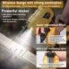 Cordless Electric Nail Gun Straight/N-shape Nails Pure Copper Motor Woodworking Universal DIY Nailing Machine For Makita Battery 4