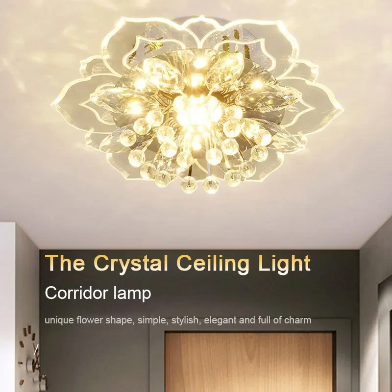 LED Chandelier Modern Crystal Bedroom Indoor Lighting For Living Room Home Decoration