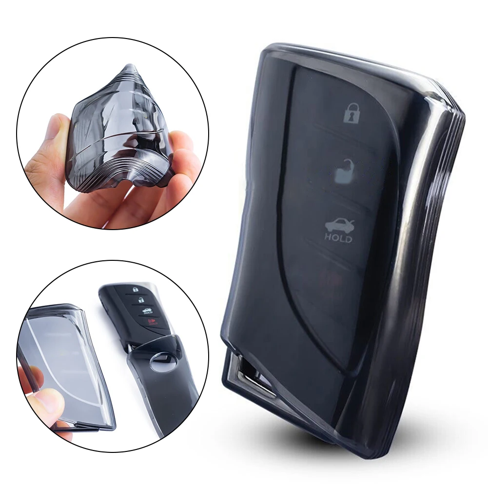 

Key Shell TPU Case Protective Bag For Lexus ES 2022-2023 Key Protector Transparent Black Cover For Lexus LX Durable Practical