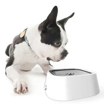 1.5L Dog Drinking Water Bowls Floating Non-Wetting Mouth Cat Slow Anti-Overflow Water Feeding Dispenser Large Capacity 4