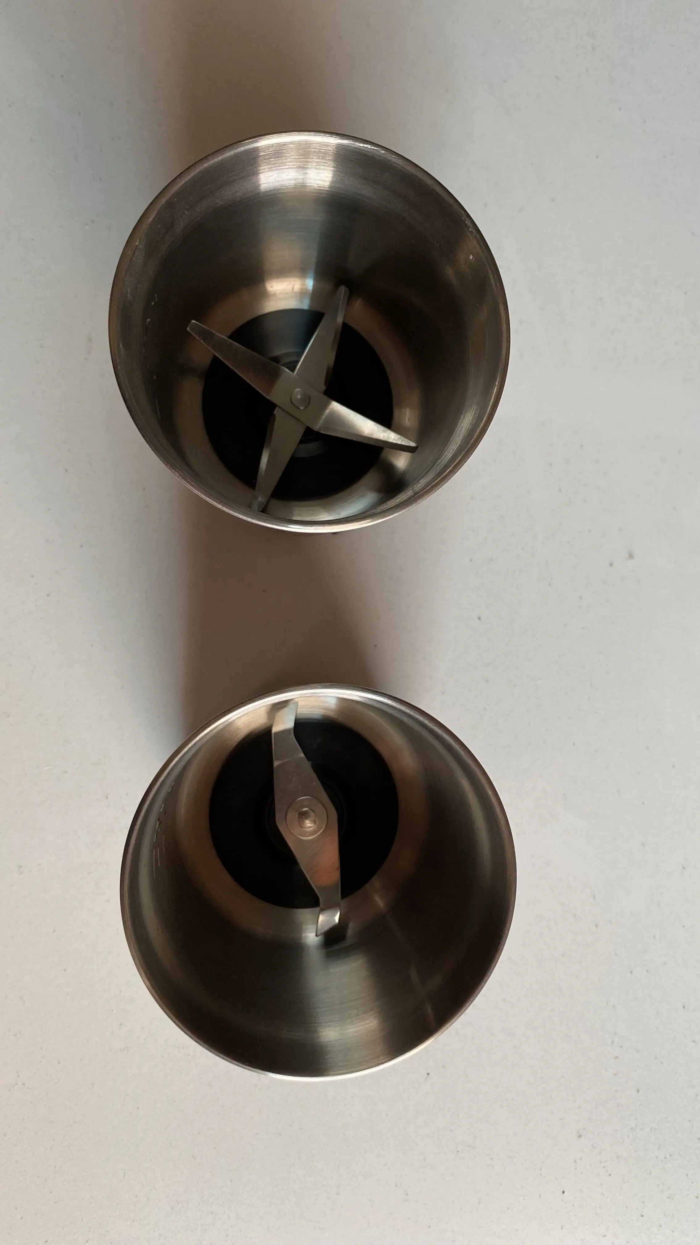 BioloMix Wet and Dry Double Cups for BCG300 Electric Spices and Coffee Bean Grinder