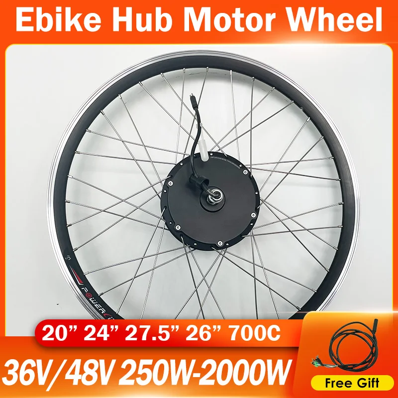 Front Rear Motor Wheel 36V 48V 250W 500W 2000W Motorized