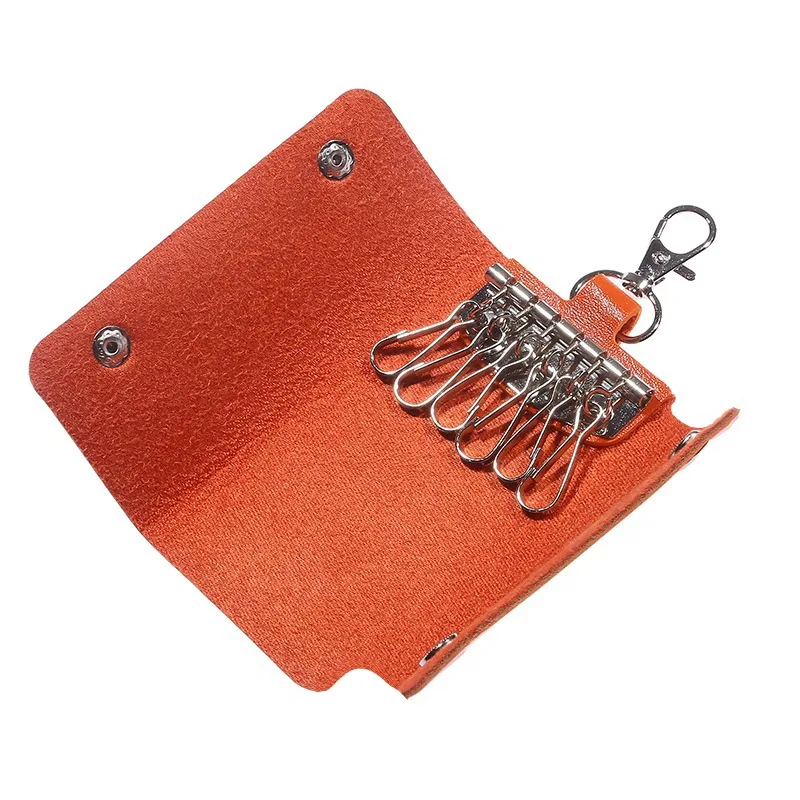 Keychain Wallet Pu Leather Key Holders Women Men Keys Organizer Fashion Solid Key Wallets Pouch Car Keychain Housekeeper