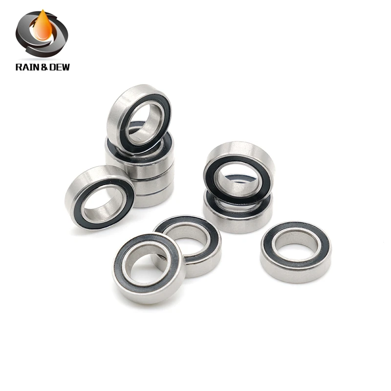 

SMR148-2RS 8*14*4 (mm) 10PC SMR148RS Bearing ABEC-7 L-1480DD Dried Print Stainless Steel Ball Bearings With Black Rubber Seal