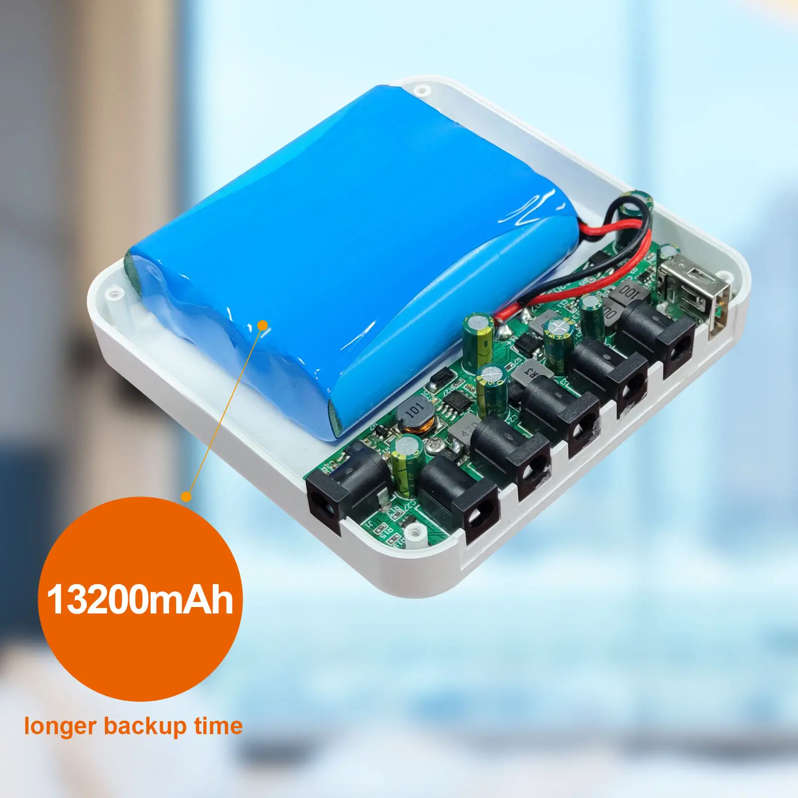 13200mAh Mini Ups Uninterruptible Power Supply DC 19V 12V 9V 5V for Wifi Router Modem Switch Backup Power With Battery Portable