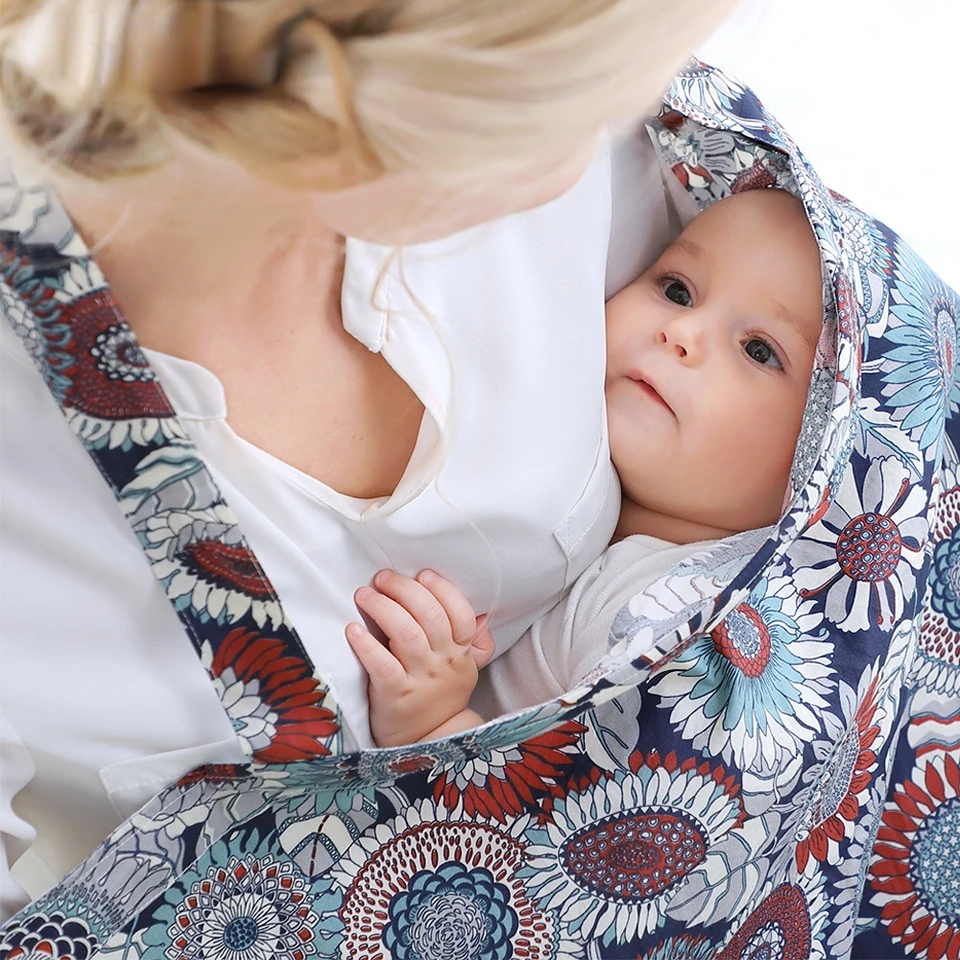 Cape en coton pour maman, couverture, tablier d'allaitement, couvre-siège  auto, vêtements de maternité pour bébé, accessoires d'allaitement -  AliExpress