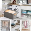 Cabinet Drawer Organizer Versatile Closets Clothes Container with Handle&Steel Frame Thickened Foldable Fabric for Home Wardrobe 5