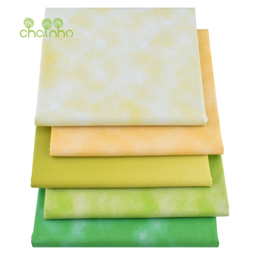 Chainho,Printed Plain Weave Cotton Fabric,Patchwork Cloth,Handmade DIY Quilting Sewing Material,5 Designs Series,20x25cm,15CD97
