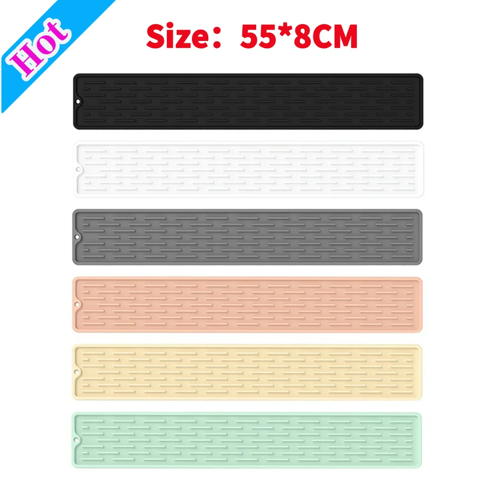 Kitchen Faucet Pad 1pcHome Gadgets Silicone Faucet Mat Waterproof Cleaning Faucet Splash Catcher Mats Heat-insulation for Home Bathroon Accessories