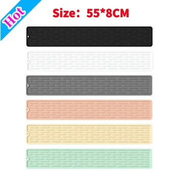 1pcHome Gadgets Silicone Faucet Mat Waterproof Cleaning Faucet Splash Catcher Mats Heat-insulation for Home Bathroon Accessories 1