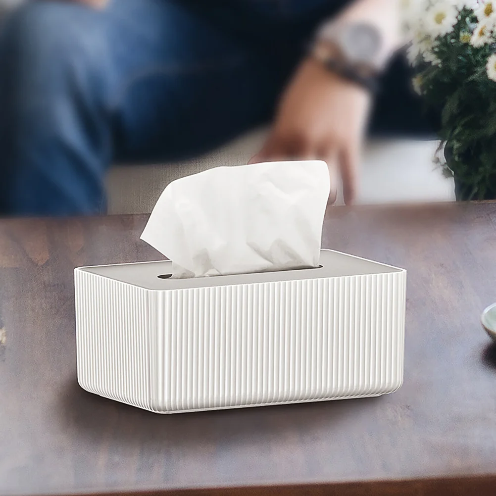 Creative Drawable Lid Tissue Box Lightweight Home Napkin Container Tissue Case For Storage ganizer Pp Material Black Bins Holder 3