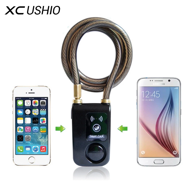 Smart Chain Lock Waterproof Bluetooth Lock Alarm Keyless Phone APP Control Lock Smart Chain Lock Waterproof Bluetooth Lock Alarm Keyless Phone APP Control Lock
