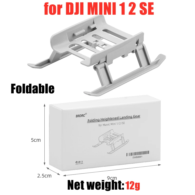 Elevador De Altura Del Tren De Aterrizaje Plegable 37 Mm Para Drones