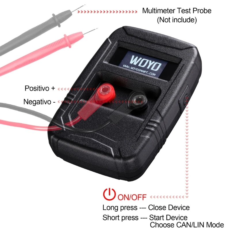 1PC Handheld CAN/LIN Digital Measuring Instrument Baud Rate Tester Car BUS Analyzer Measurement Automotive Maintenance car scanner circuit tester kit
