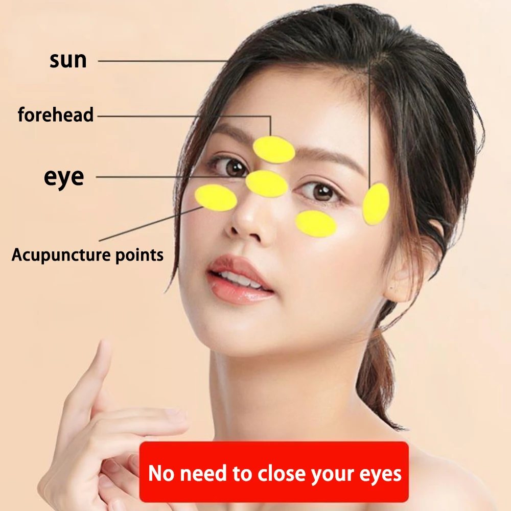 30/60/90Pcs Eyes Care Patch Relief for Dry Eye Fatigue Acupoints Eye Cooling Pads Patches Protect Eyesight Revitalize Health Eye
