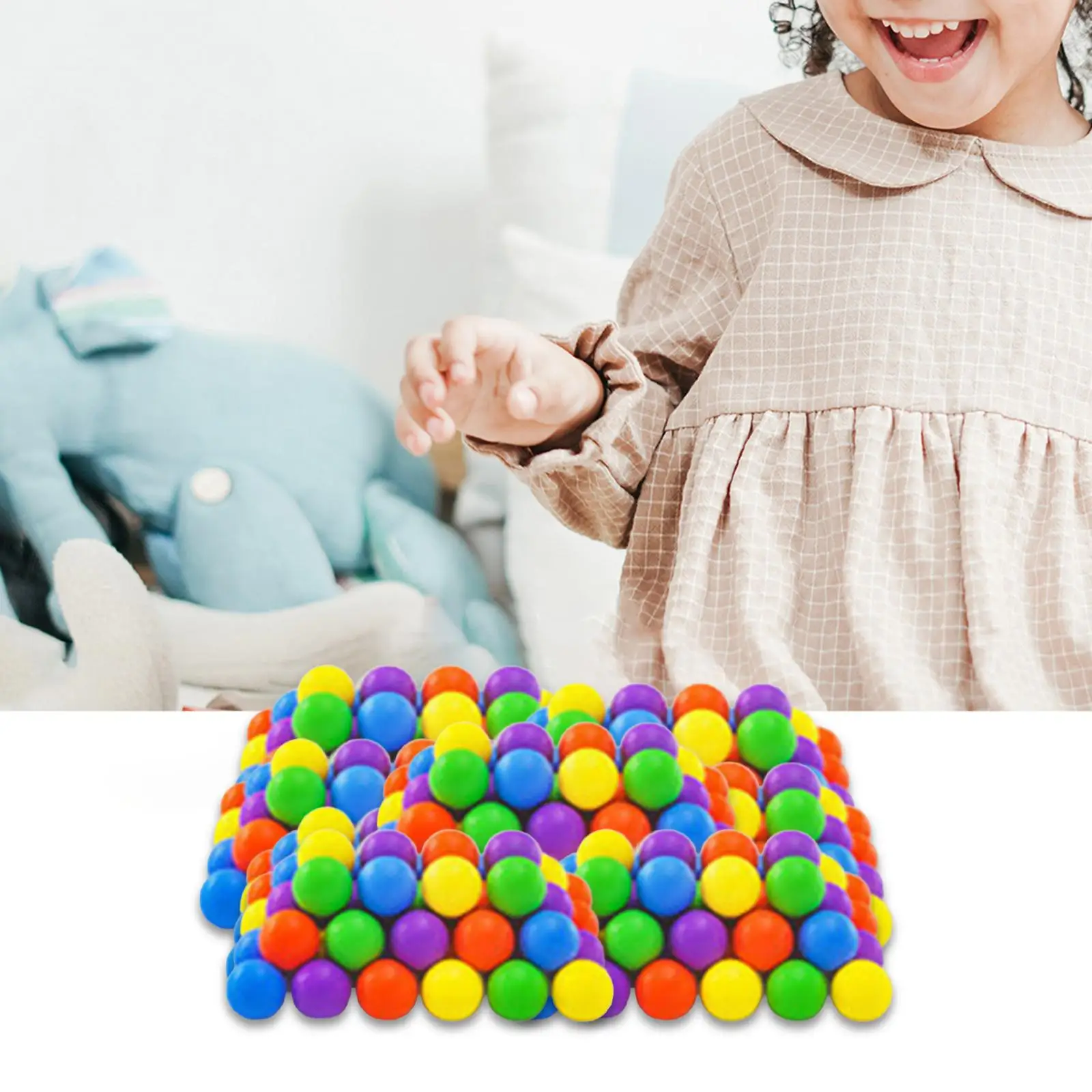 

120 Pieces Game Beads Educational Beads Color Toy Toddler Games Colorful Beads for Spoon Color Sorting Toy Kids Children Girls