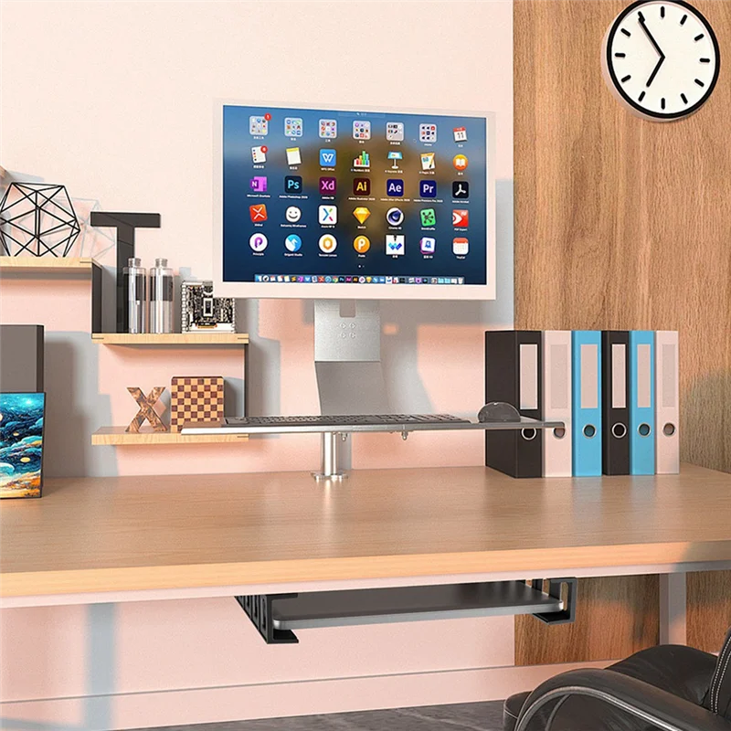 C9-노트북 데스크탑 스토리지 브래킷은 노트북 벽걸이와 호환되며 키보드 테이블 스토리지에 적합합니다.