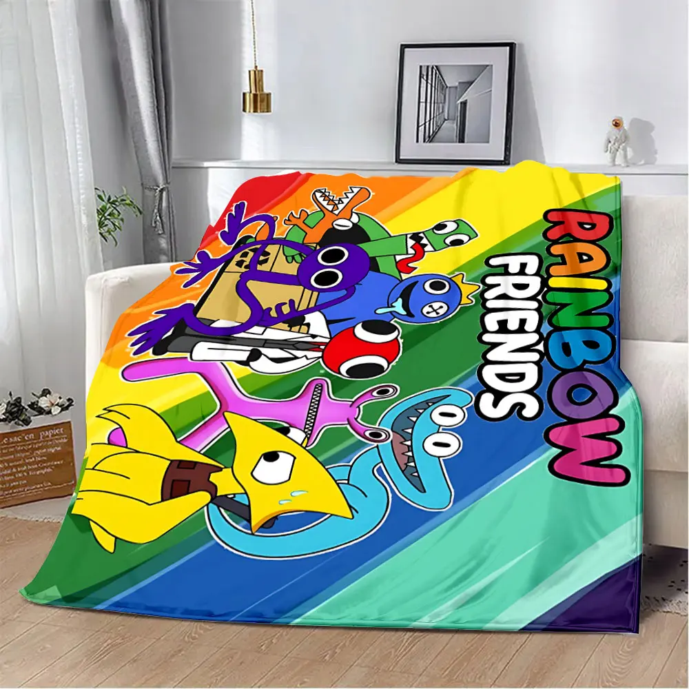 Game Rainbow Friends Printed Blanket Picnic Blankets Warm Blanket Soft and Comfortable Blanket Home Travel Birthday Gift 2