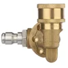 4500 PSI Pivoting Coupler With 1/4" Quick Connection Adjustable Nozzle High Pressure Washer Attachment Adaptor For Car Cleaning 6