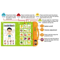 Baby Montessori Educational Toys  English Point Reading Machine book brinquedos Lectura  Jouet Enfant Voiced E-book Toy for kids 2