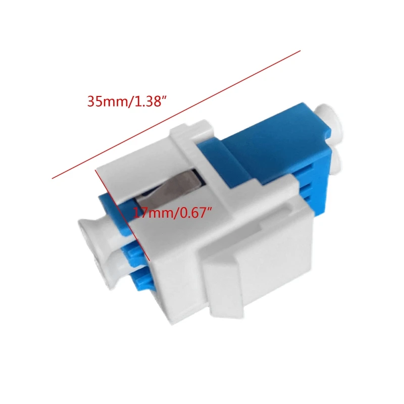 10Pcs /lot Fiber keystone jacks Snap Fitting Duplex LC UPC APC Connectors Fiber Optic Keystone jacks Adapter