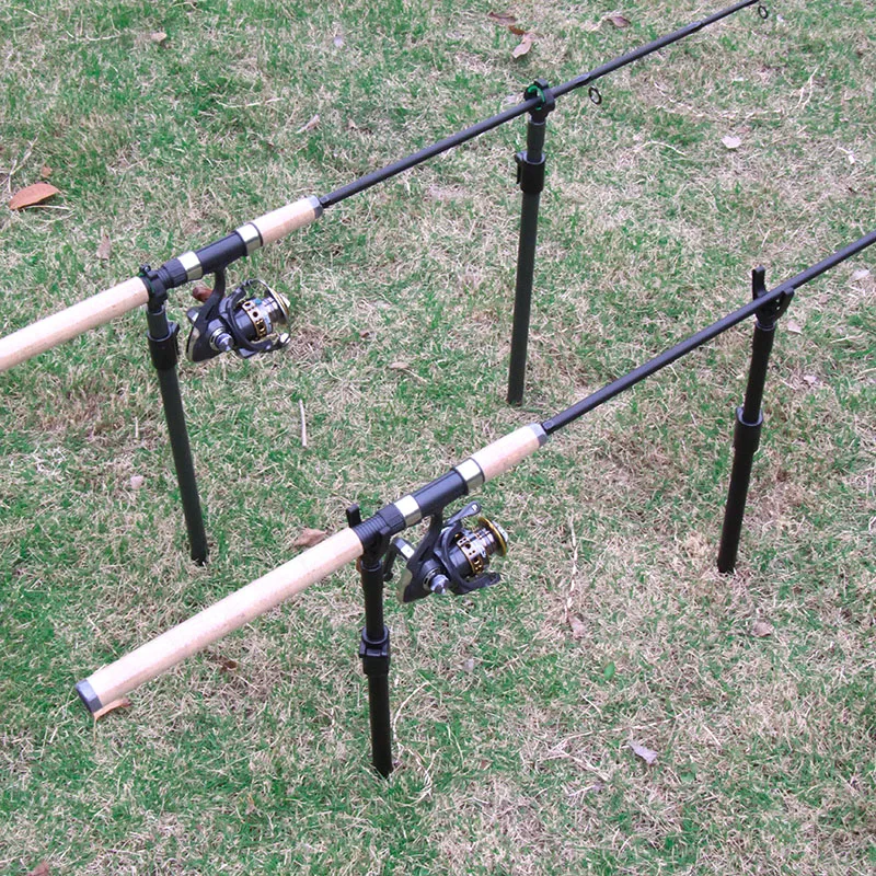 2 pièces supports de canne à pêche aluminium pod bankstick accessoires carpe pêche