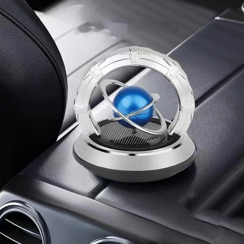 

Автомобильный ароматизатор, длительный освежитель воздуха на солнечной батарее, с вращающимся двойным кольцом