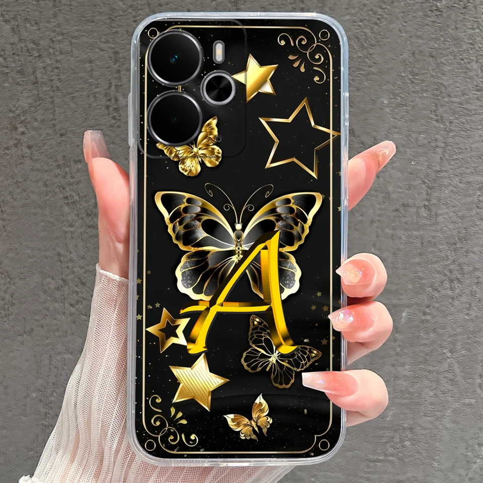 Sparkling Butterfly Shockproof Non-slip Transparent Phone Case Housing