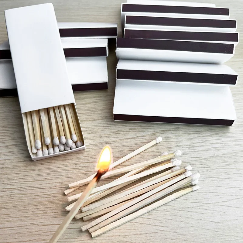20PCSPACK75cmWhiteMatchesExtendedHandleFashionLongStickMatchesforScentedCandles