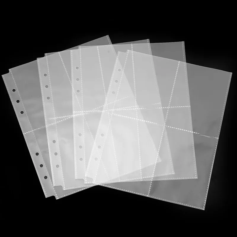 10 Stück A5 6-Loch-Ringbuch mit transparentem Ringbuch, Nachfüllhülle, Fotokarten, Notizbuch, Tagebuch, Fotoalbum, Aufbewahrung, Bindemappe für den Schulanfang