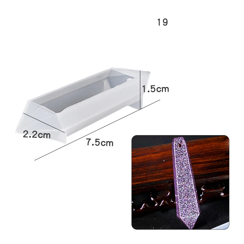 24 Styles New Necklace Pendant Earring Silicone Molds DIY Jewelry Making Resin Casting Mould for Craft Decoration Making Tools