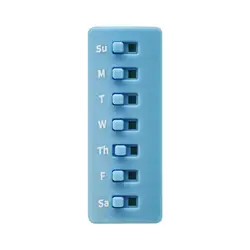 Multifunctional Color - Coded Medication & Vitamin Reminder System (Blue)