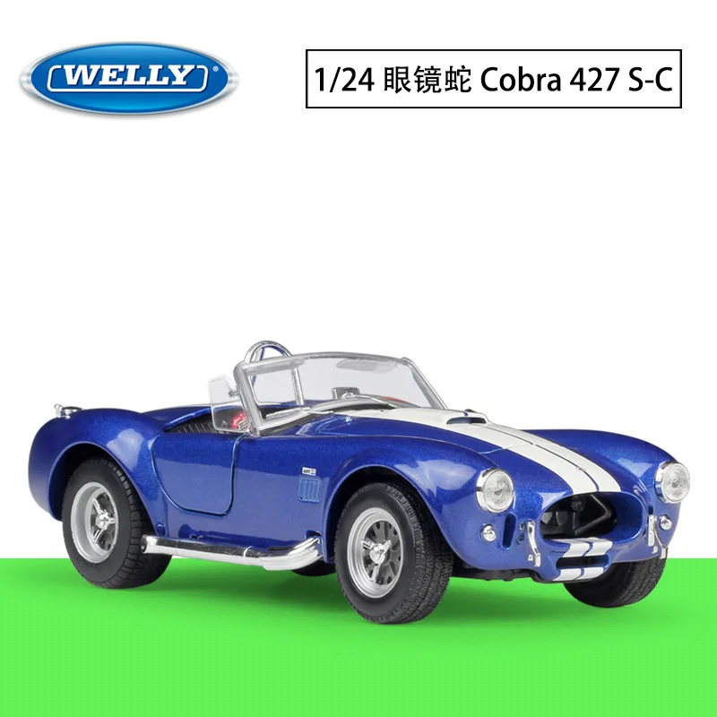 

WELLY 1:24 Shelby 1965 Cobra Shelby 427 S-C Simulation Alloy Car Model Die Cast Vehicles Collectible Model Toys Gifts collection