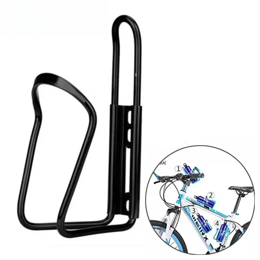 Aluminum Alloy Bike Water Bottle Holder - Durable Cage Mount for Mountain and Folding Bikes, Easy Access Drink Solution Aluminum Alloy Bike Water Bottle Holder - Durable Cage Mount for Mountain and Folding Bikes, Easy Access Drink Solution