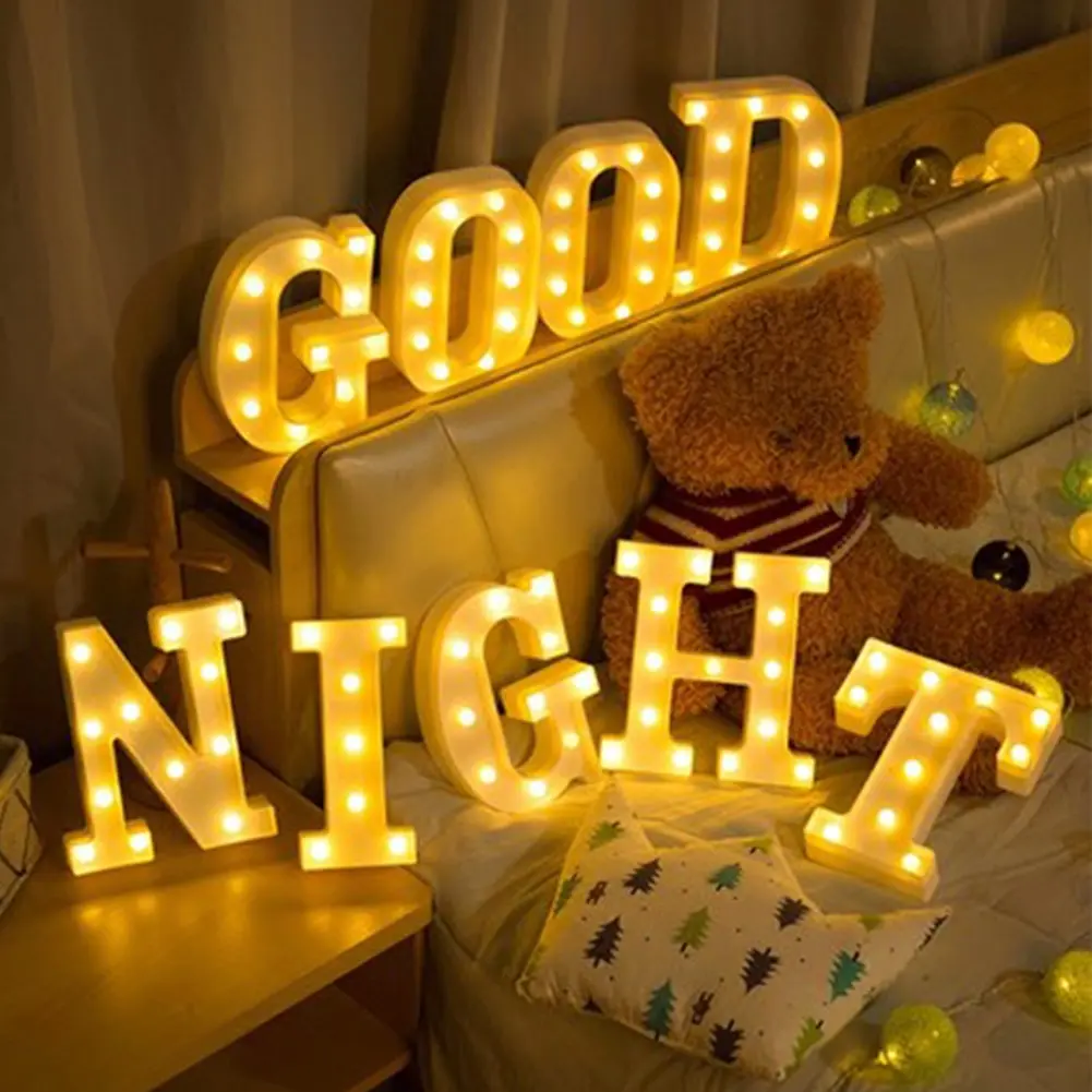 Illuminated LED Alphabet Letter & Number Lamp - Festive Night Light