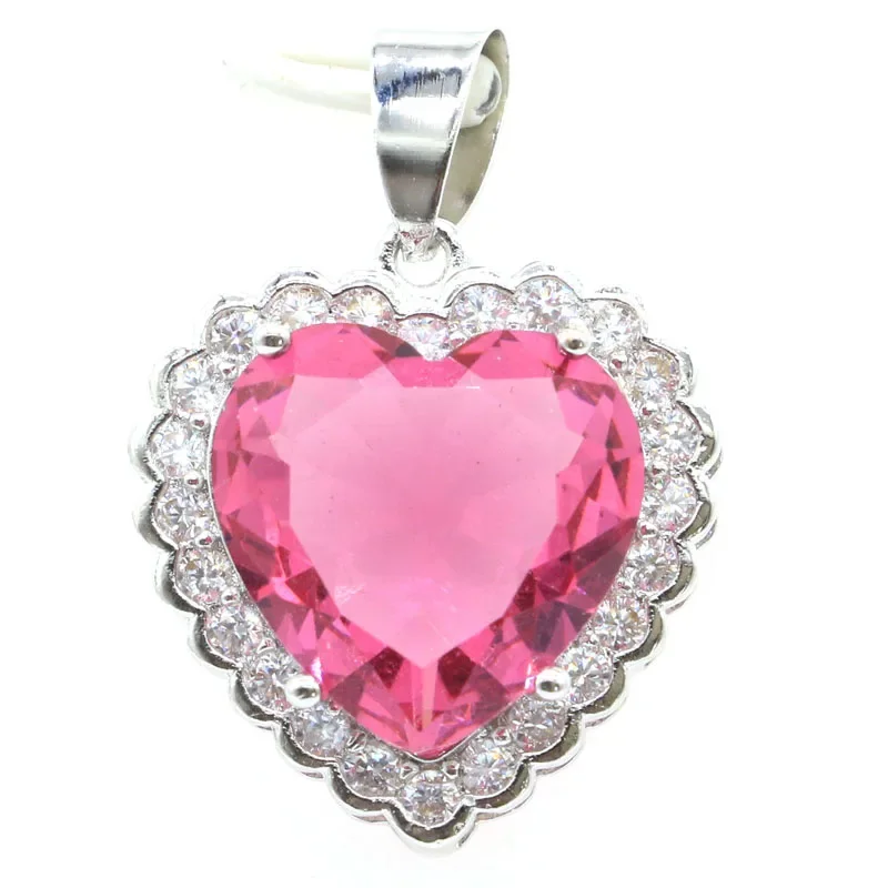6g Customized 925 SOLID STERLING SILVER  PENDANT Heart Green Tsavorite Garnet Tourmaline Changing Zultanite Alexandrite Topaz CZ