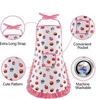 Tablier de cuisine pour enfants, gants, ensemble de chapeaux, rose, pâques, Halloween, Chef d'enfant, outil de cuisson, jouets de maison de jeu, 4/11 pièces 3