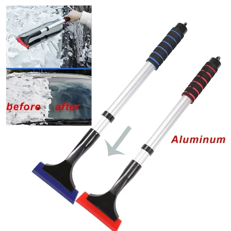 Ice Scraper Snow Brush Car Windshield Telescopic Extra-long Snow Shovel