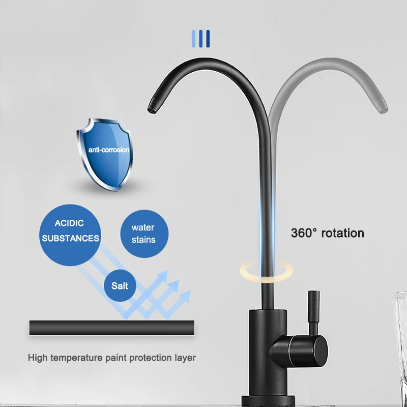 Kitchen Faucets Drinking Water Faucet Kitchen Sink Faucet Beverage Faucet for Drinking Water Purifier Filter Filtration System Lead-Free Safe