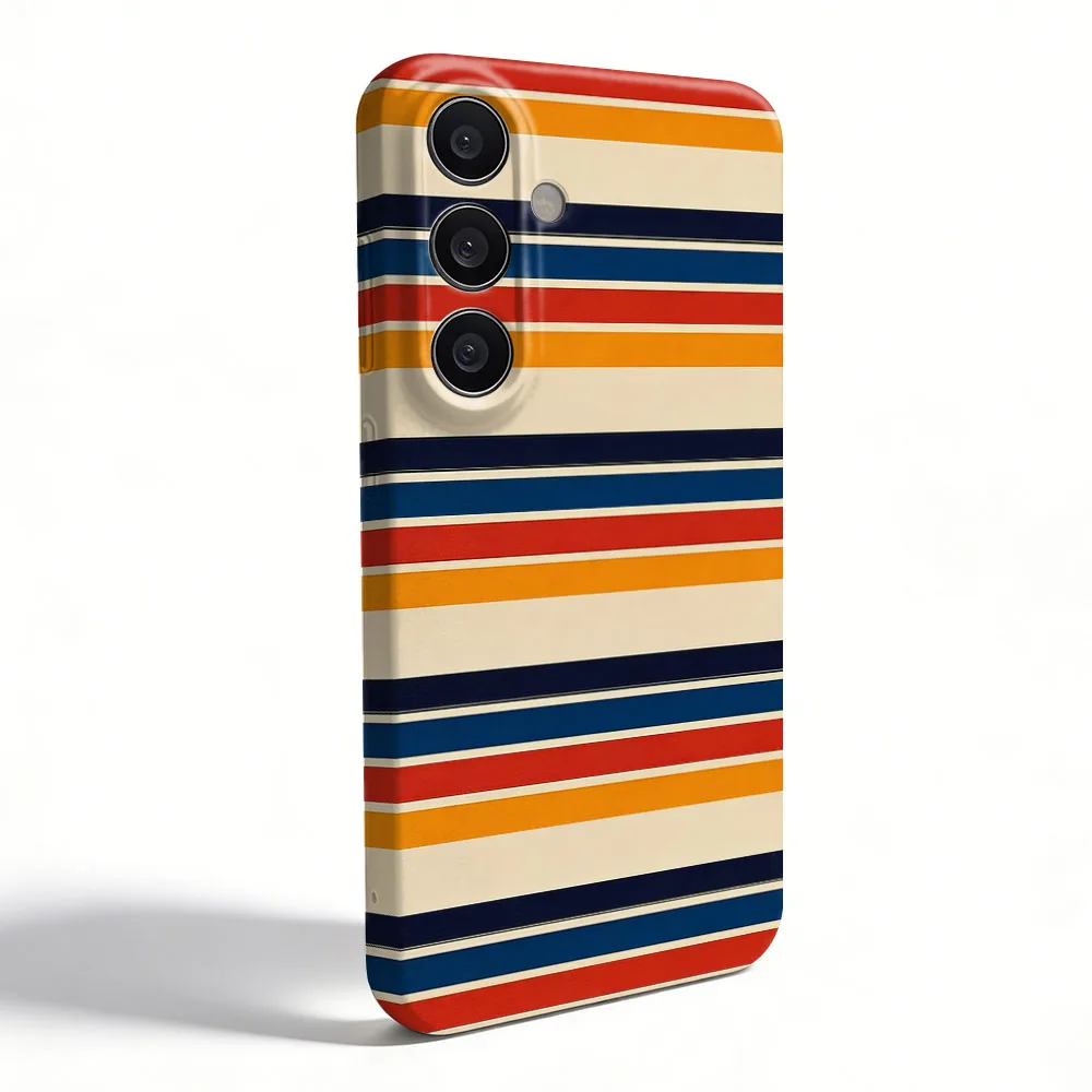 Vibrant Colorful Stripe Pattern Hard PC Phone Case