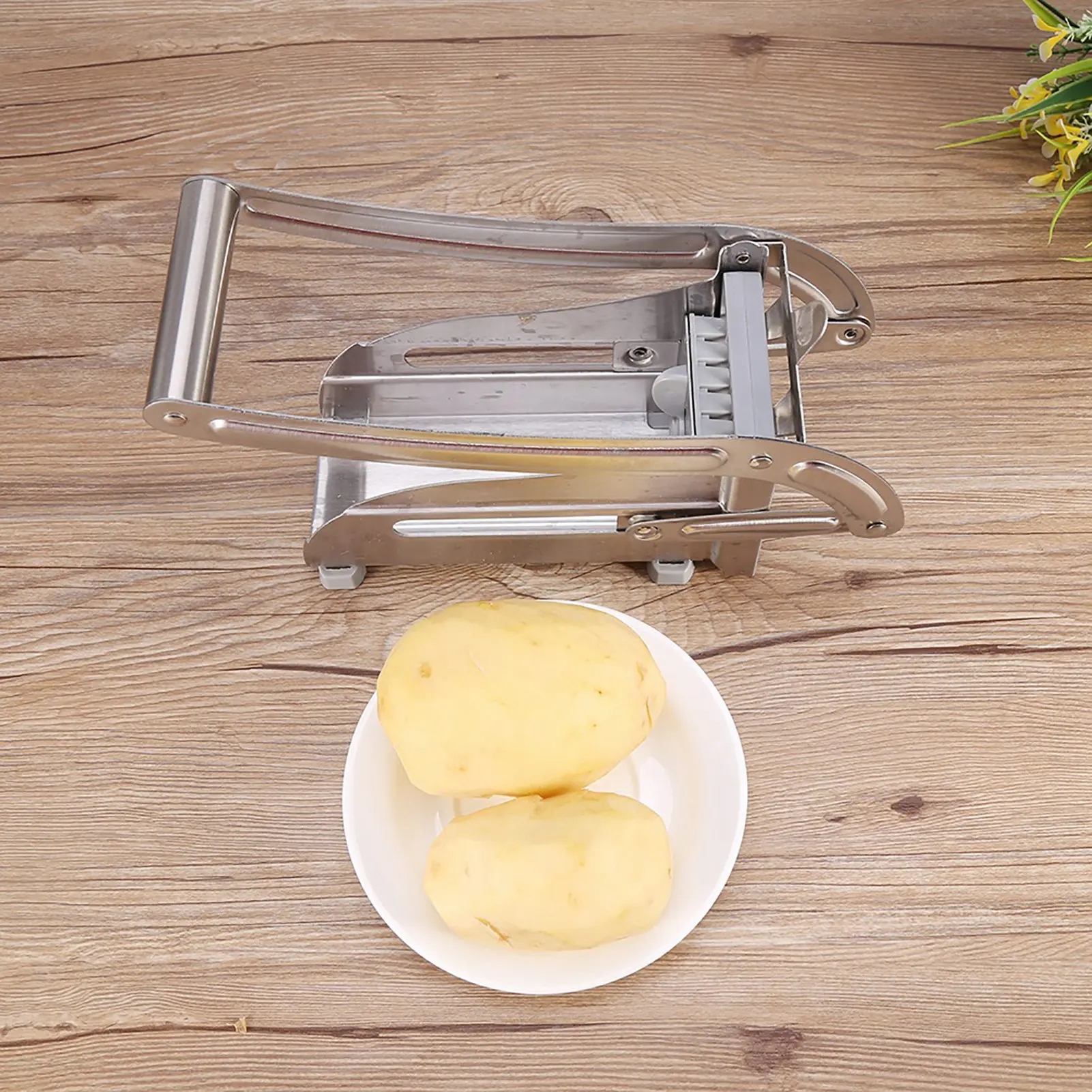 Stainless Steel French Fries Grater Potato Chipper Chip Cutter Chopper Maker