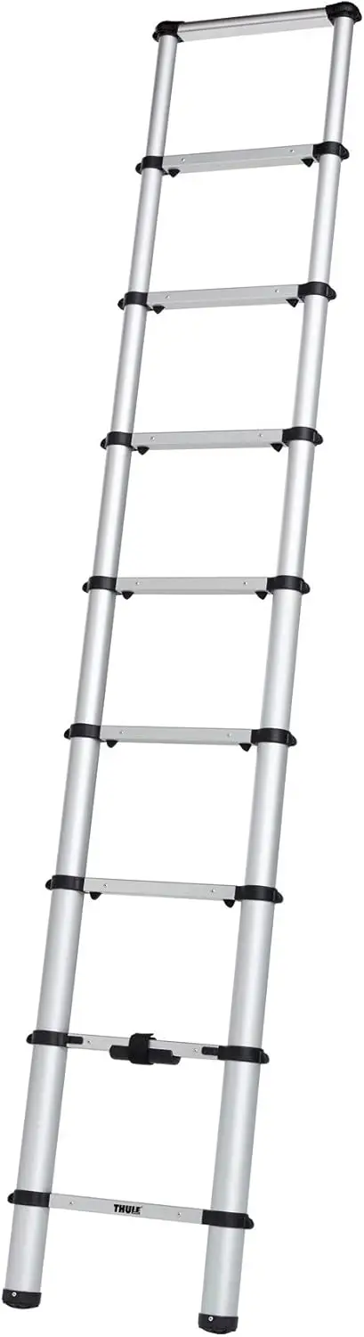 Van Ladder-9 Steps-8.5Ft Extension Telescoping Van Ladder Easy Close System EN:131 Compliant