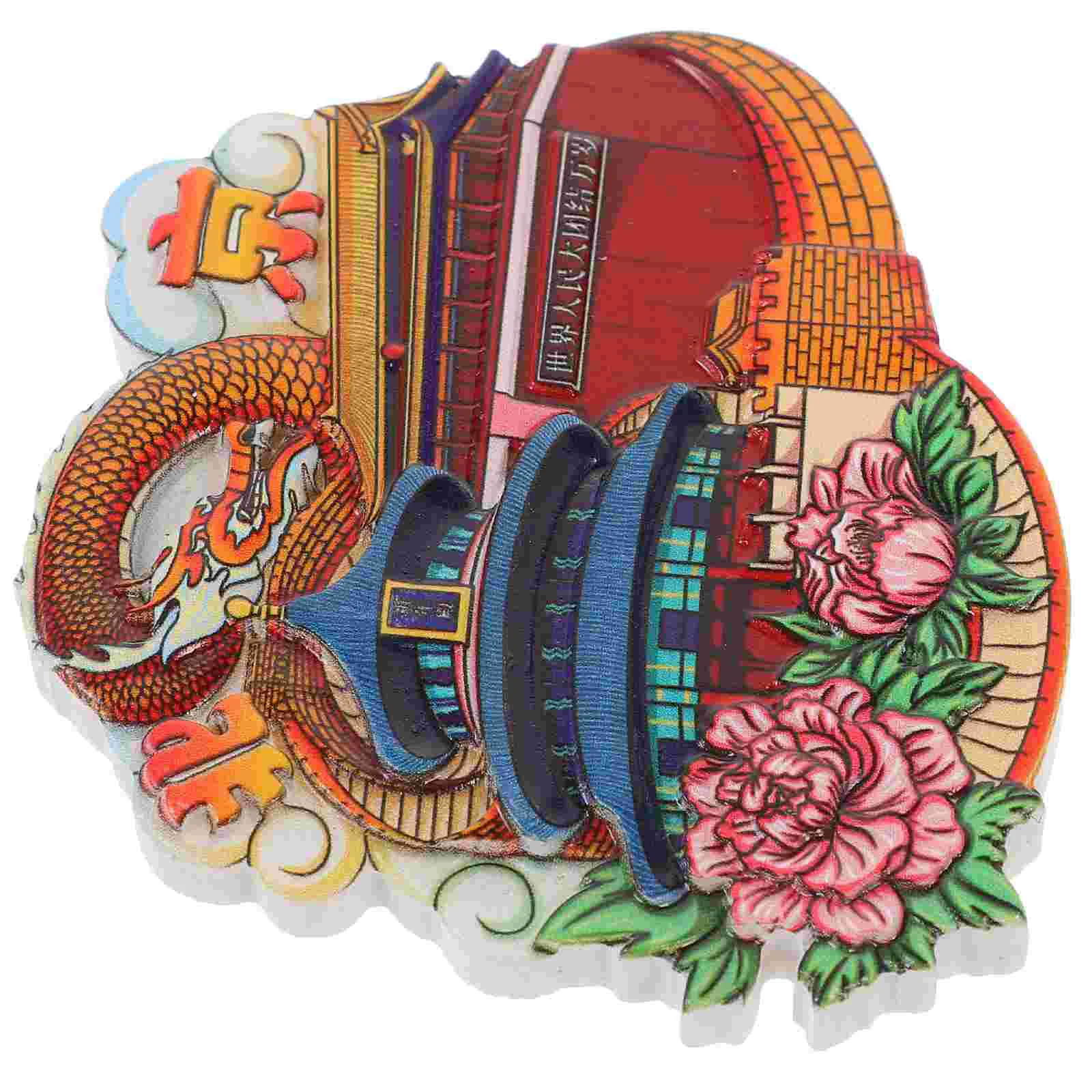 

Landmark Magnetic Stickers Bathroom Decorations Locker Magnets Souvenir City Refrigerator Resin For Office Gift Fridge