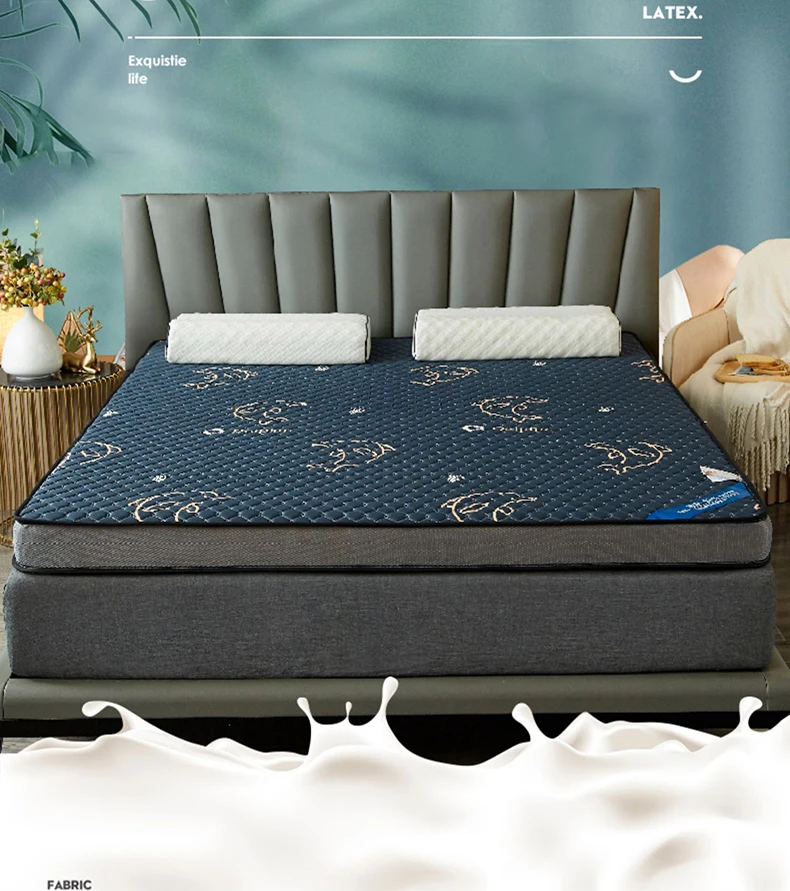 Description Picture 2 of itemSummer ice silk latex mattress soft cushion household double bed plate tatami sponge mat rental special pad quilt