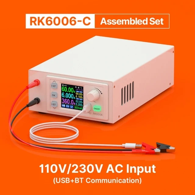 直流安定化電源 60V 6A 降圧電圧ベンチ電源(RK6006-C) Amazon.co.jp: RD RK6006-C 60V 6A 4 桁調整可能な AC から DC