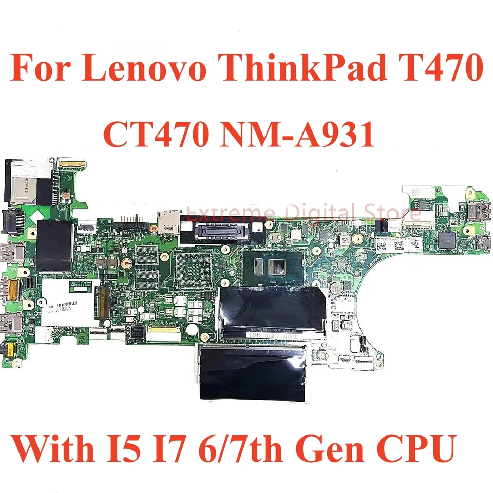 Ct470 Nm-a931 Motherboard For Lenovo Thinkpad T470 Notebook 