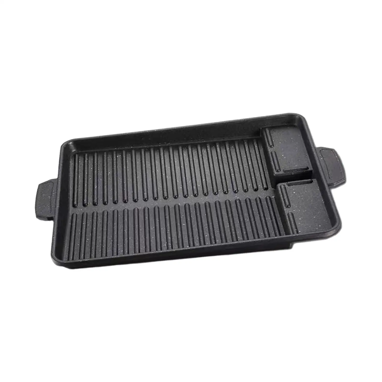 Nonstick Barbecue Plate Aluminium Alloy Grilling Pan with Handles for Kitchen Stovetop Grill Kitchen Cooking Tool