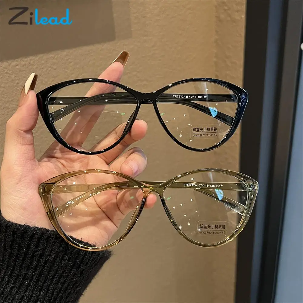 

Zilead New Fashion Anti Blue Light Eyeglasses Women Ladies Cat Eye Optical Eyewear Unique Classic Glasses Computer Spectacles